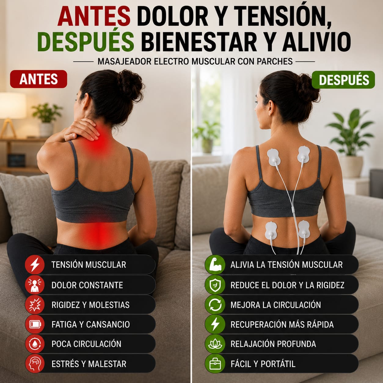 RelaxPulse™ Relaja tus músculos y recupera tu bienestar