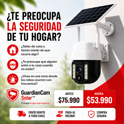 GuardianCam Solar™-Protege lo que más importa.