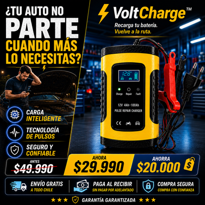 VoltCharge™ -Tu batería lista cuando más la necesitas.