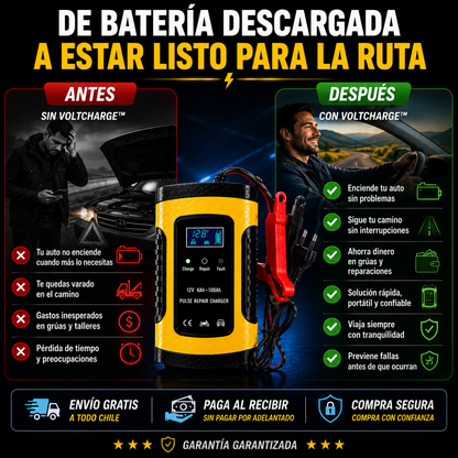 VoltCharge™ -Tu batería lista cuando más la necesitas.