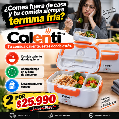 Calenti™- Tu comida caliente, estés donde estés.