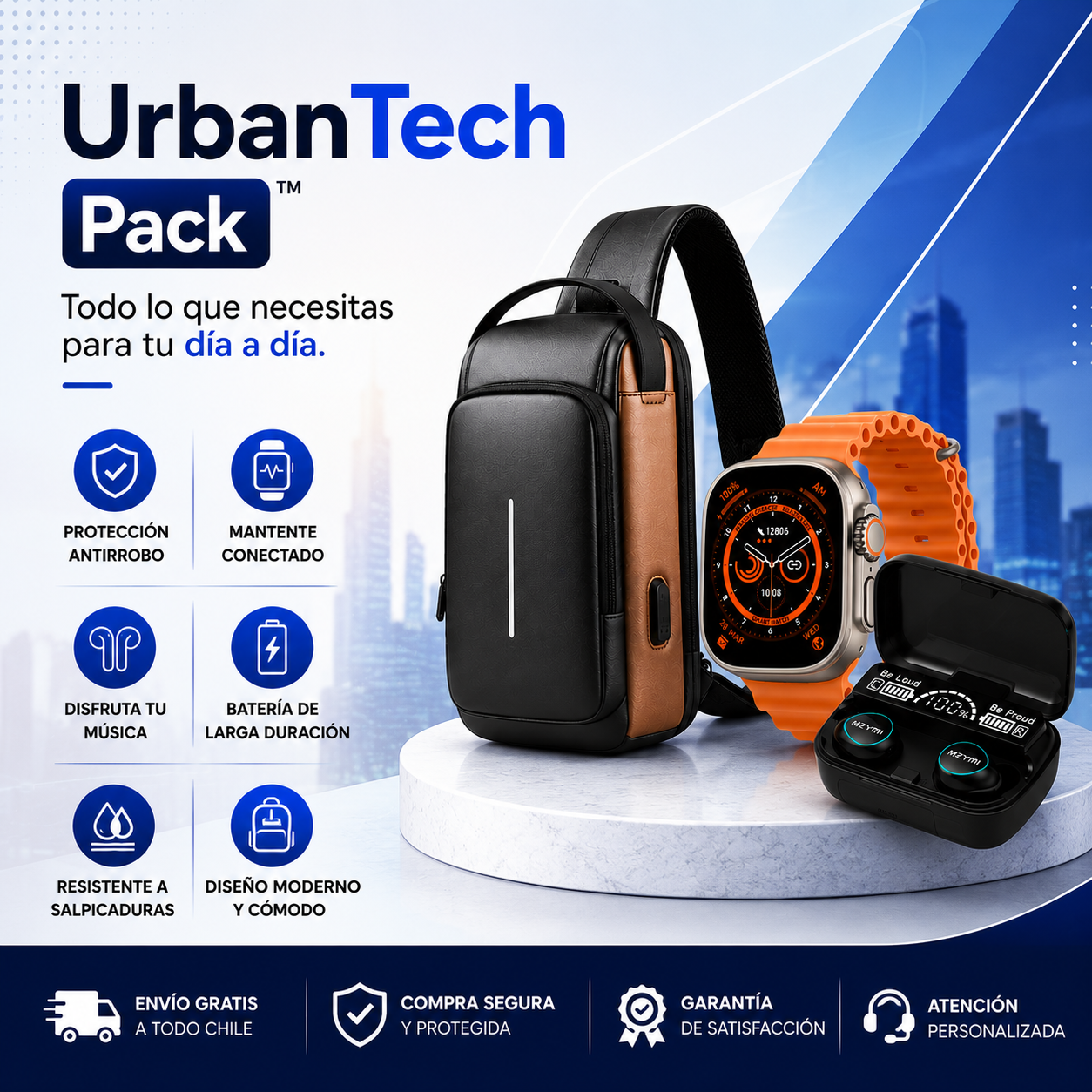 UrbanTech Pack™ -Todo lo que necesitas para tu día a día.