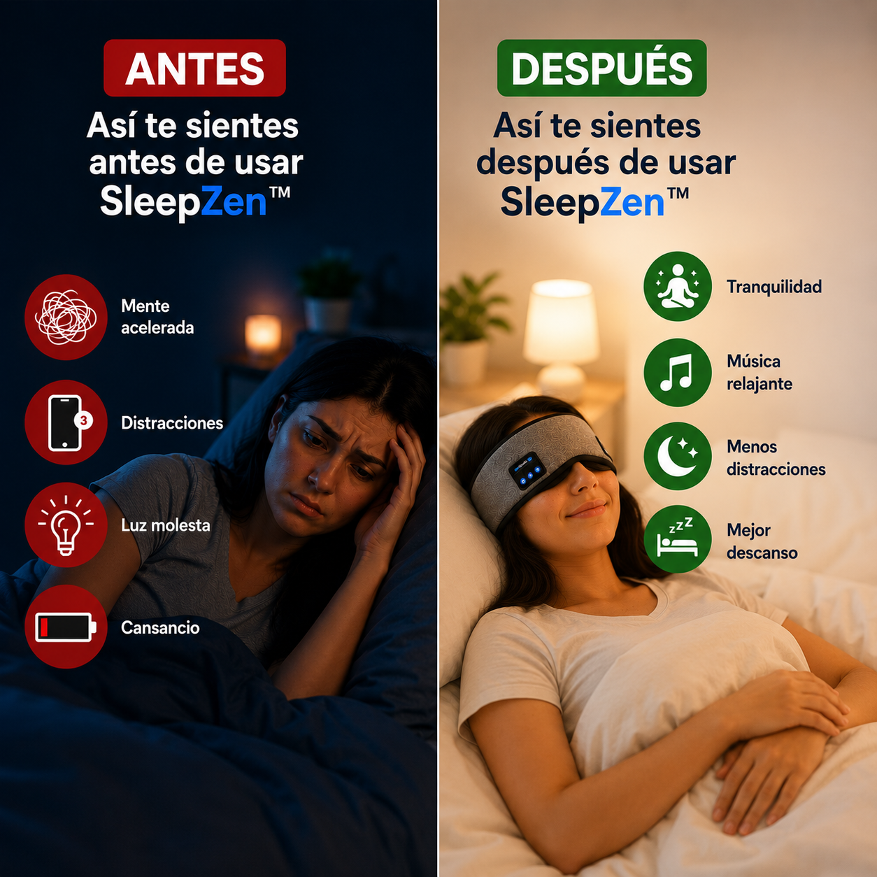 SleepZen™ Menos ruido. Más descanso.