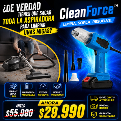 CleanForce™ — Limpia. Sopla. Resuelve.