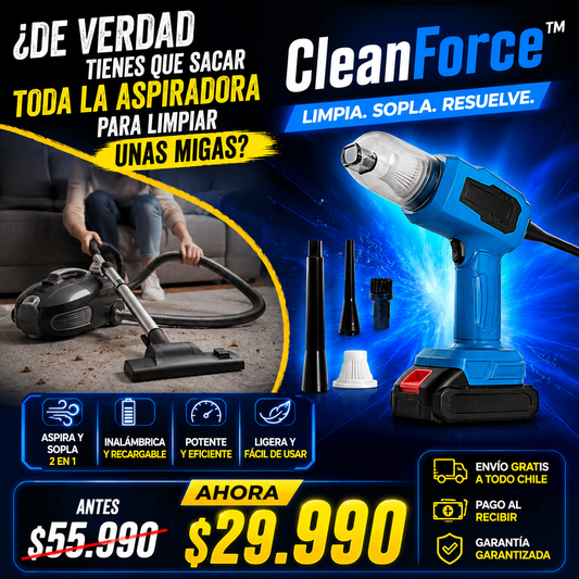CleanForce™ — Limpia. Sopla. Resuelve.