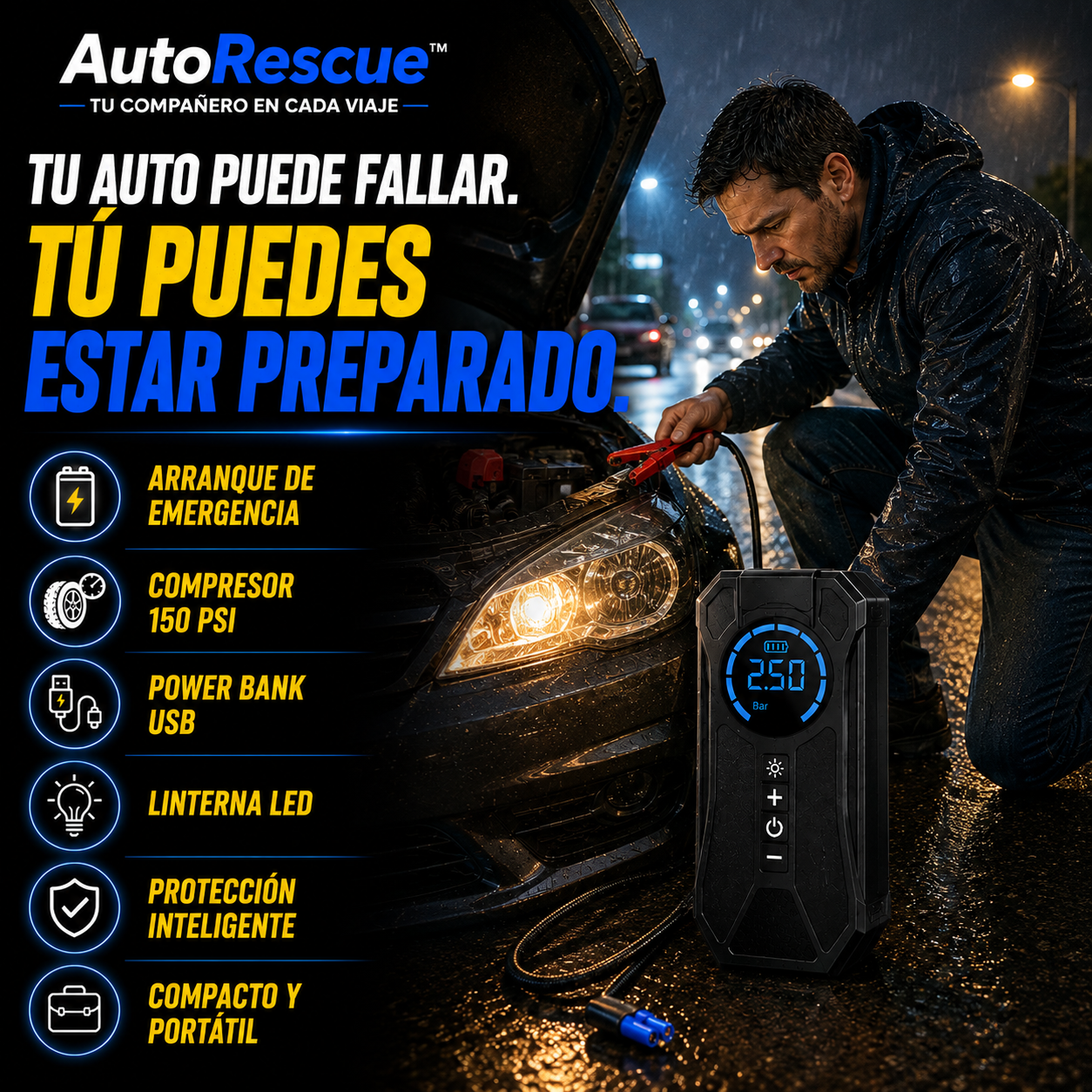 AutoRescue™ -Tu compañero en cada viaje