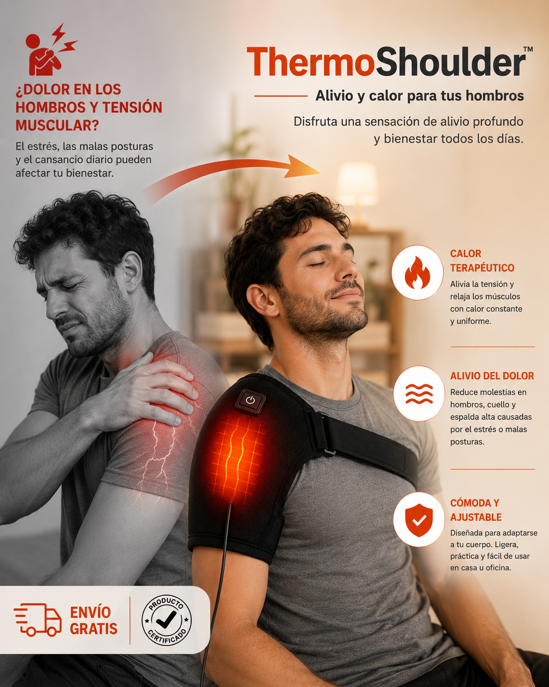 ThermoShoulder™ — Recupera el confort de tus hombros