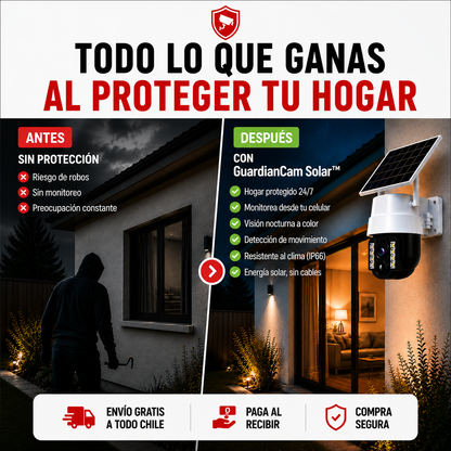GuardianCam Solar™-Protege lo que más importa.