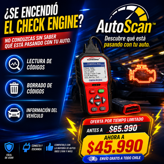 AutoScan™-Descubre qué está pasando con tu auto.