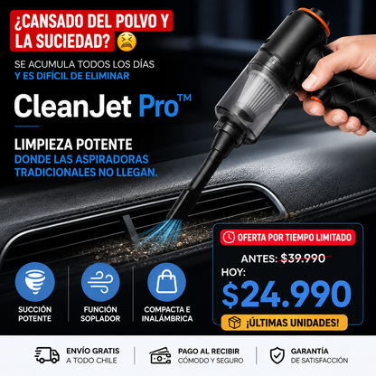 CleanJet Pro™-Limpieza potente donde las aspiradoras tradicionales no llegan